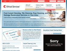 Tablet Screenshot of ethicalservices.com